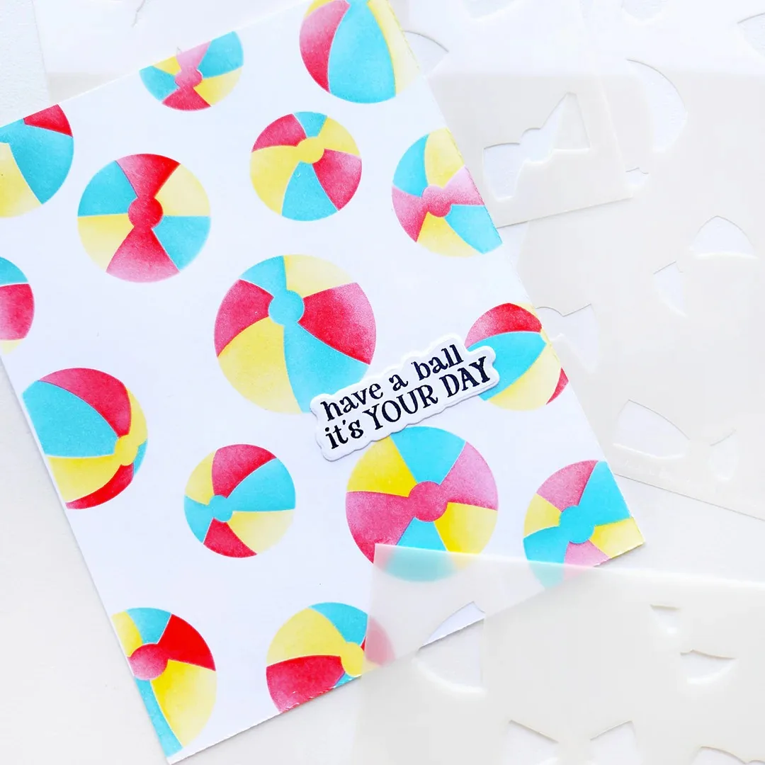 Фото Having a Ball Layered Balloon Letter Birthday Take a Dip Shaker Metal Cutting Dies Silicone Stamp Scrapbooking Stencil Photo DIY №3