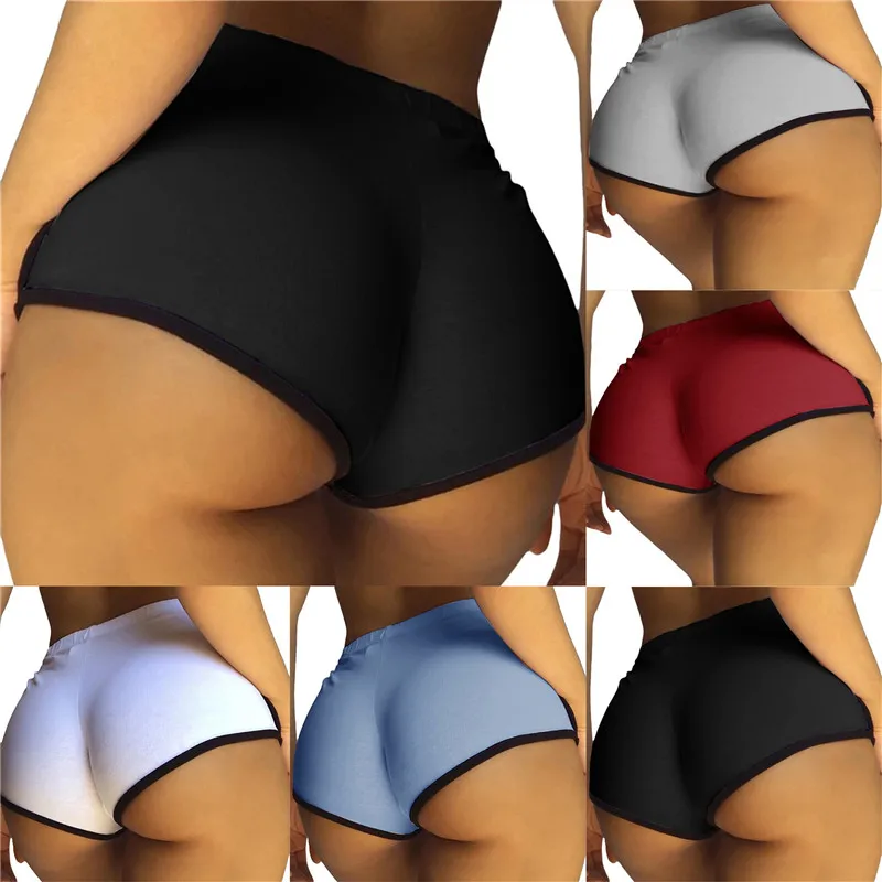 

Casual Fashion White Black High Waist Women Biker Bodycon Shorts Summer Cotton Sweat Mini Sexy Shorts Femme