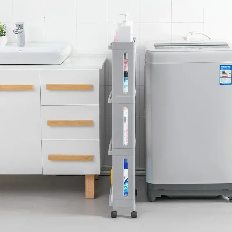 Стеллаж Для Хранения В Кухне И Ванной Комнате С Несколькими Отделениями На