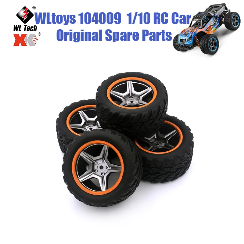 

WLtoys 104009 1/10 RC Car Original Spare Parts 104009-1968 12402-A 12409 Tire Front and Rear Wheels