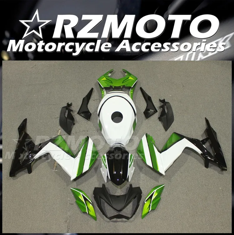 

New ABS Fairings Kit Fit For Kawasaki Ninja Z250 Z300 2013 2014 2015 2016 2017 2018 13 14 15 16 17 18 Bodywork Set White Green