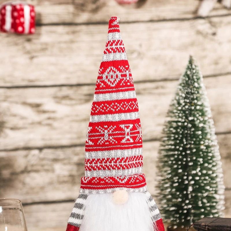 Рождественский гном крышка для бутылки вина ручной работы Tomte шведские гномы