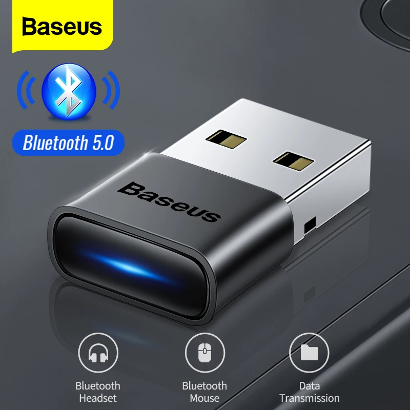 Baseus USB Bluetooth 5.1 Adapter Dongle Aux Audio Receiver Transmitter For PC Speaker Laptop Wireless Mouse USB Transmitter