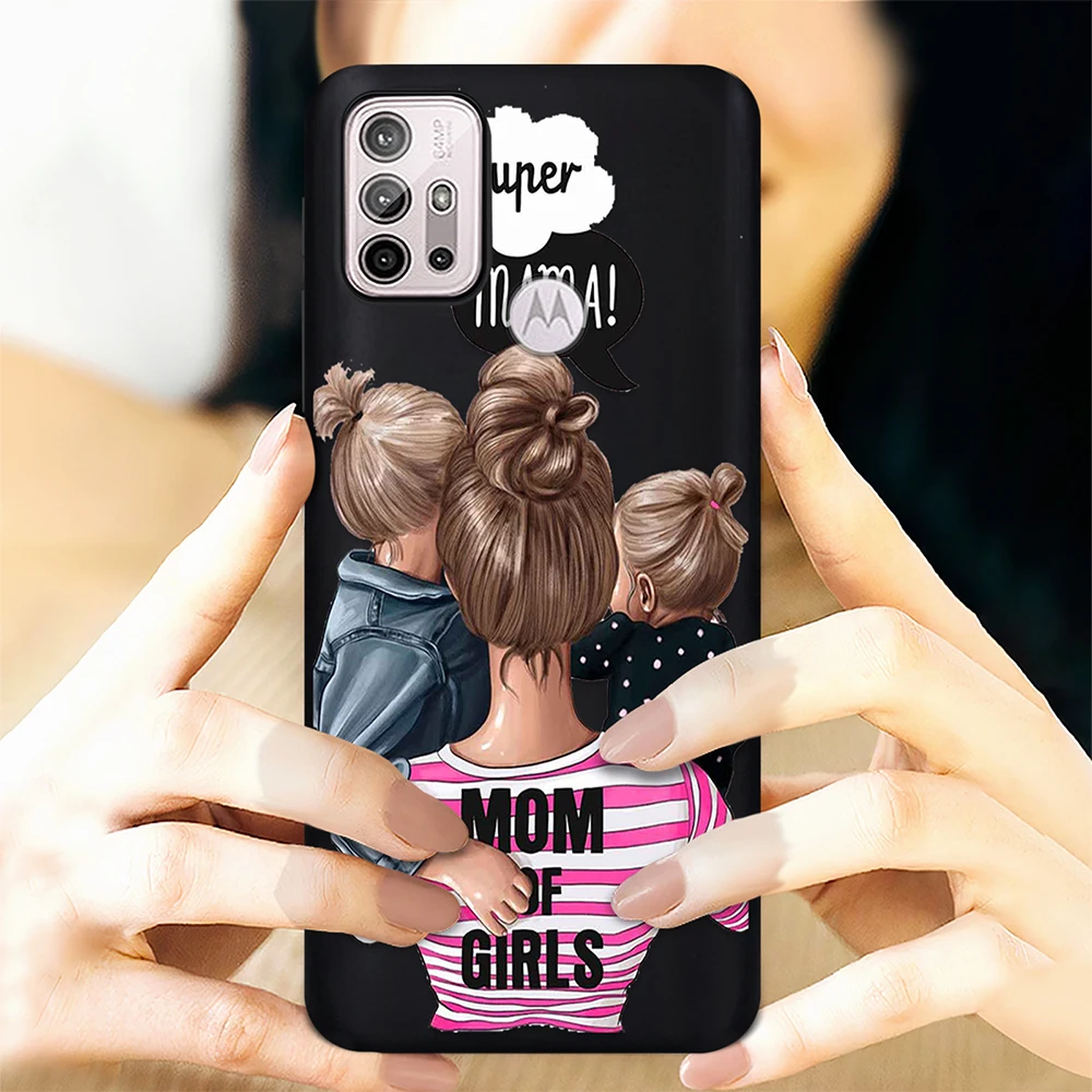 

Super Mom Phone Case for Motorola One Fusion G50 G8Plus E7 G 5G Plus G30 G9 Play E20 E40 G60 G20 G10 G7 Power EU Cover Fundas