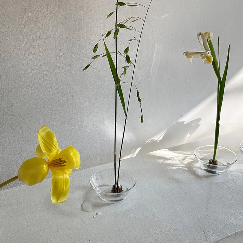 

CuteLife Nordic Transparent Glass Flower Arrangement Vase Decoration Home Living Room Hydroponic Vase Wedding Table Plant Vases