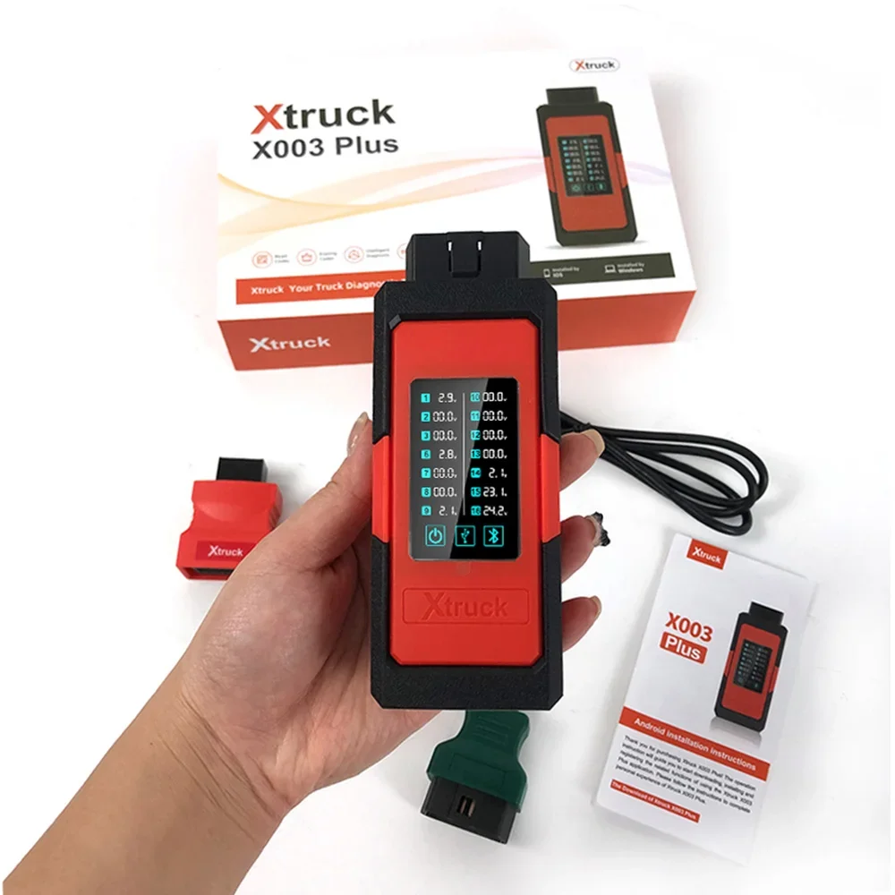 Программирование ЭБУ Xtruck X003 Plus для Cum-mins VCI3 считывание кода неисправности