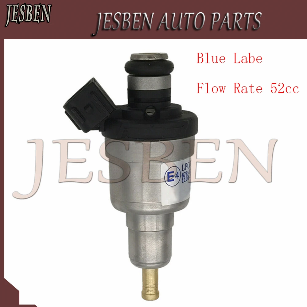 

67R-010092 110R-000020 Blue-Labe 52cc Fuel Injector Nozzle for Citroen MAZDA AUDI VW Opel Fiat Gas System E4 Keihin LPG CNG