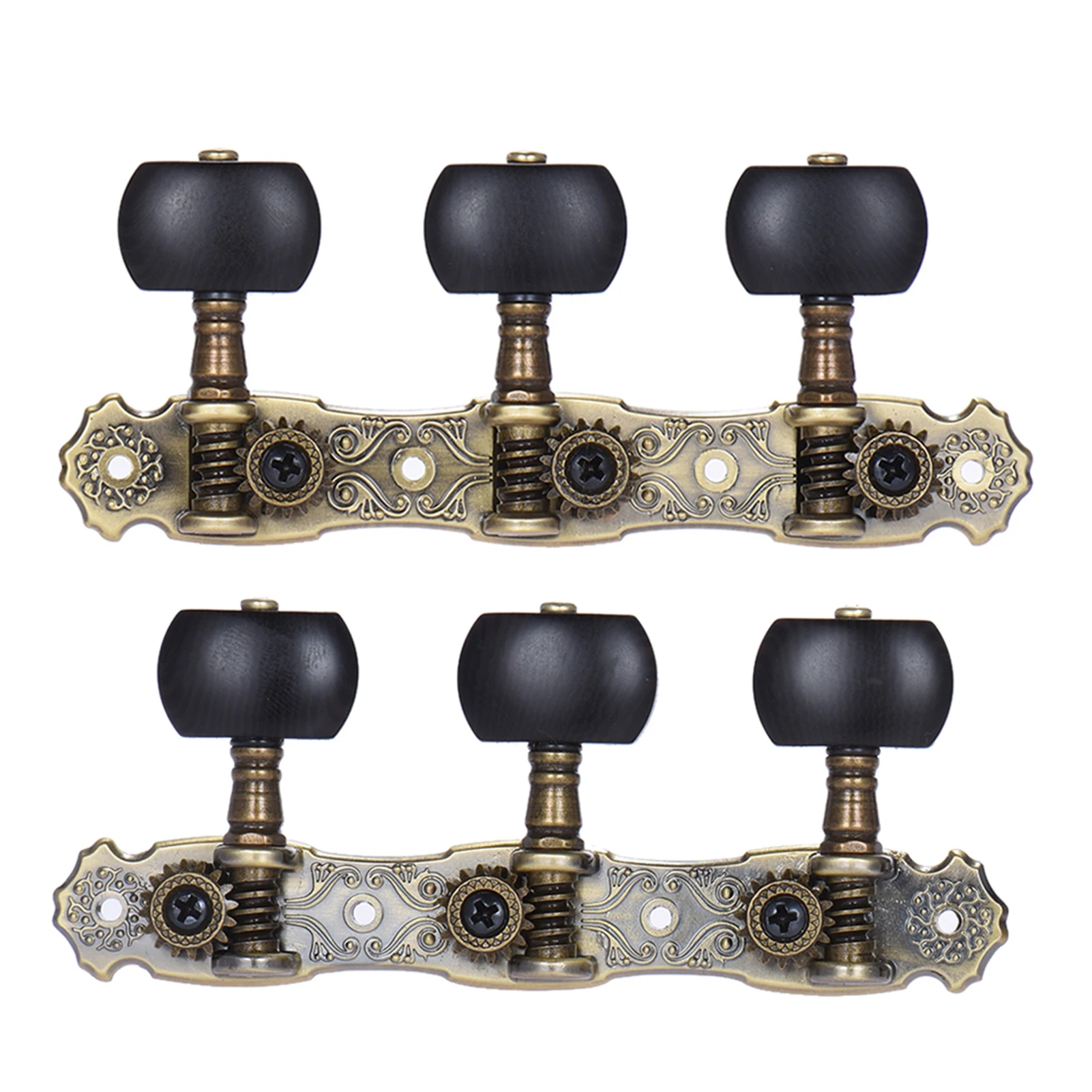 

Alice 2 Pcs (L&R) Classical Guitar Tuning Peg Bronze Plated Acoustic Guitar Machine Heads 1 : 16 Tuning Keys Knobs String Tuners