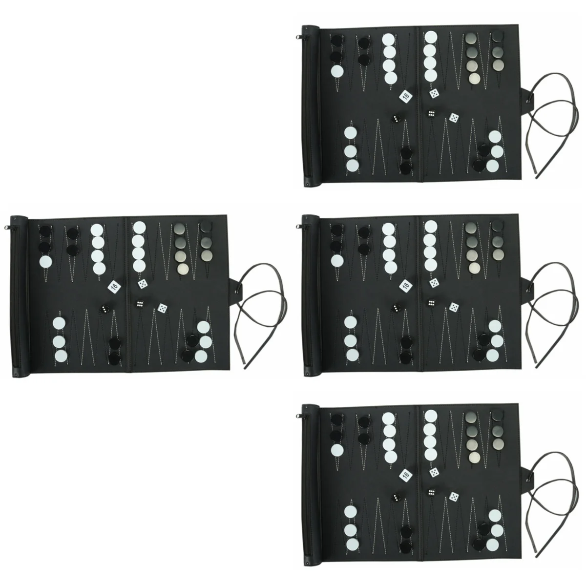 

4 Sets Travel Backgammon Table Board Toys Children Chess Kids Party Small Games