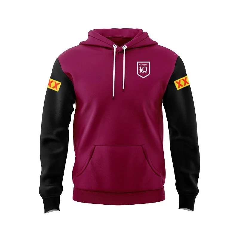 Толстовка с капюшоном Queensland цвет маруны страна происхождения 2024 фотосессия