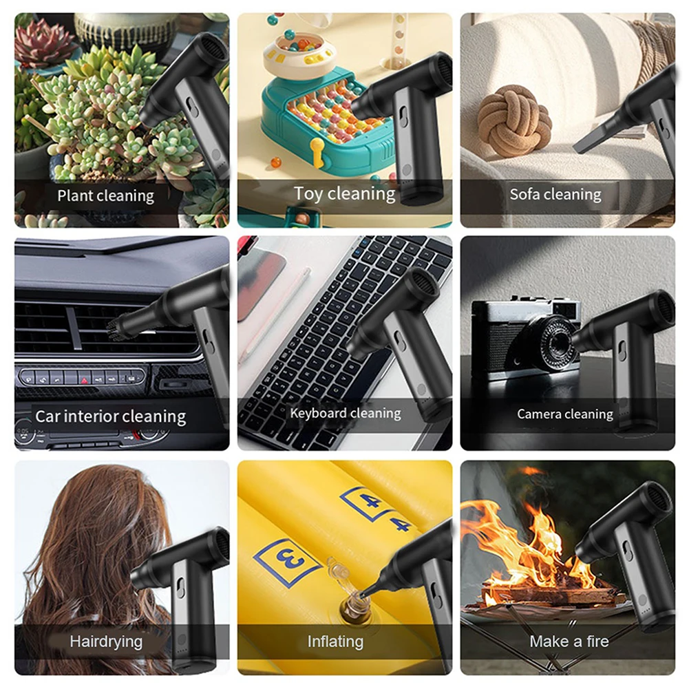 130000 Воздушная тряпка об/мин. Беспроводная со сжатым воздухом. Лучшее рассеивание