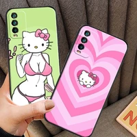 hello kitty cute phone cases for xiaomi redmi poco x3 gt x3 pro m3 poco m3 pro x3 nfc x3 mi 11 mi 11 lite soft tpu back cover