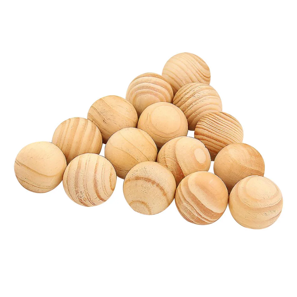 

100 Pcs Ball Natural Cedar Wood Balls Drawer Log Block Fragrant Moth Bug