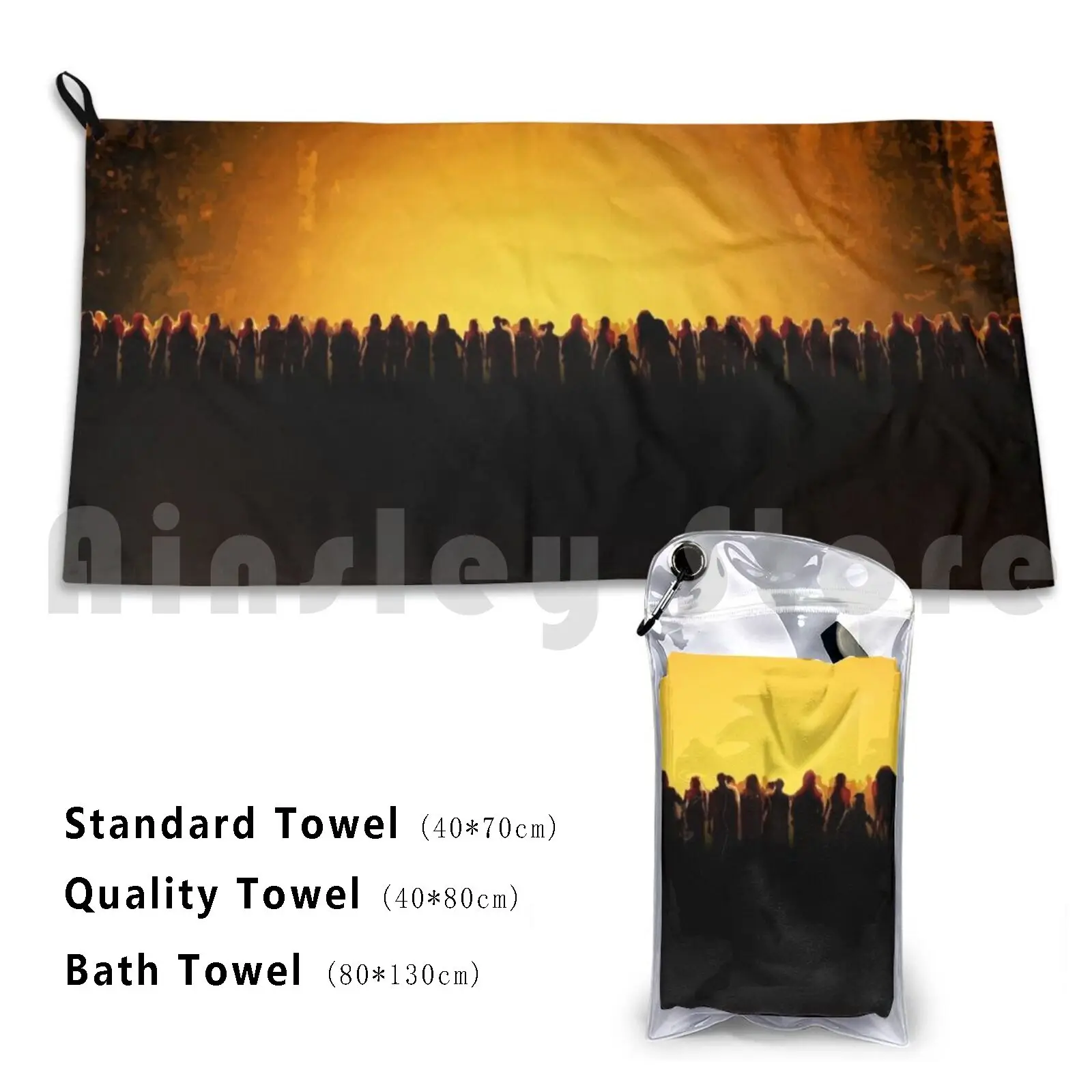 

Dawn Of The Dead Custom Towel Bath Towel Movie Film Cinema Hollywood Minimal Oscar Drama Comedy Horror Dawn