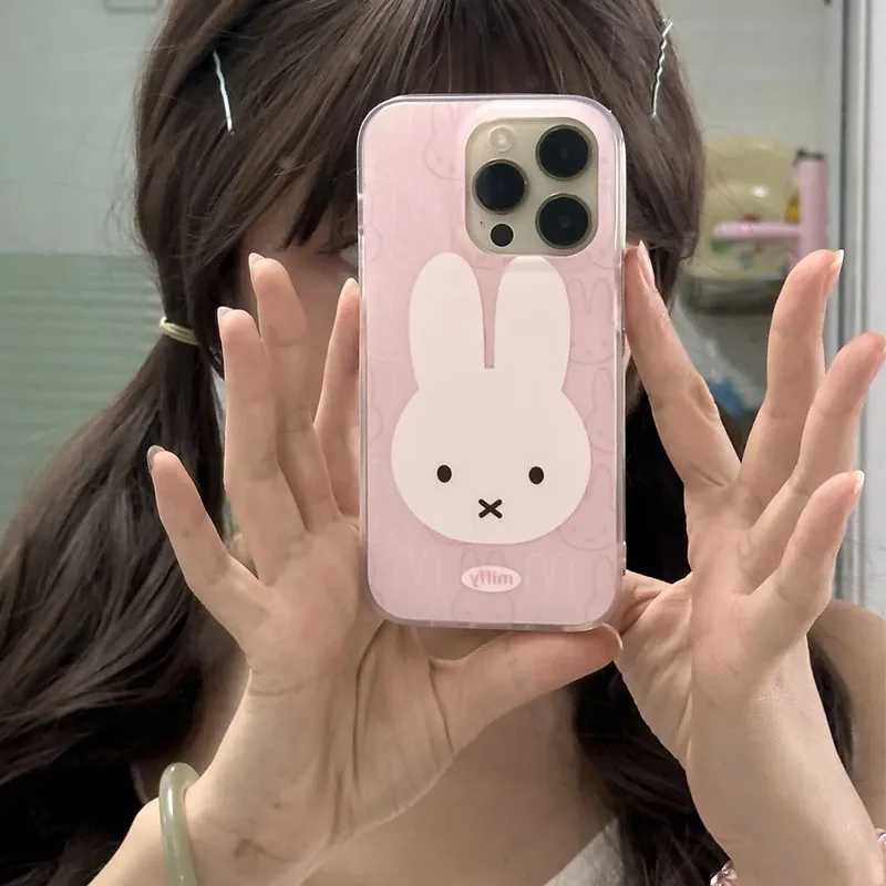 Новый Милый Мягкий чехол для Iphone16/15Promax1 4/13/12/11 розовый милый модный мягкий подарок