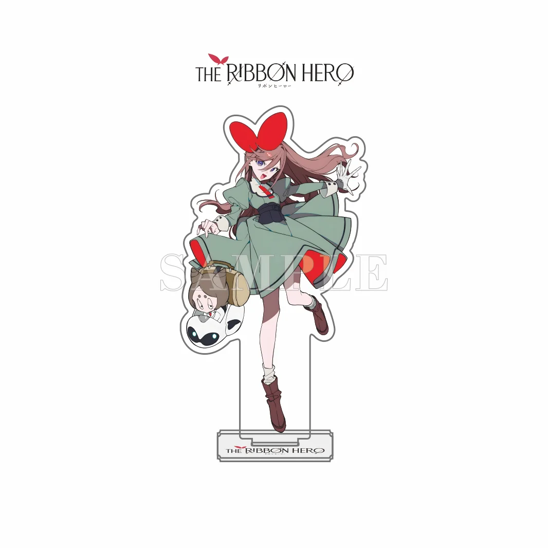 Фото Акриловая подставка THE RIBBON HERO, милая фигурка-стенд в стиле чиби, версия Ribbon Hero, фэнтезийный аниме-персонаж (мальчик/девочка), украшение для стола, брелок. №2