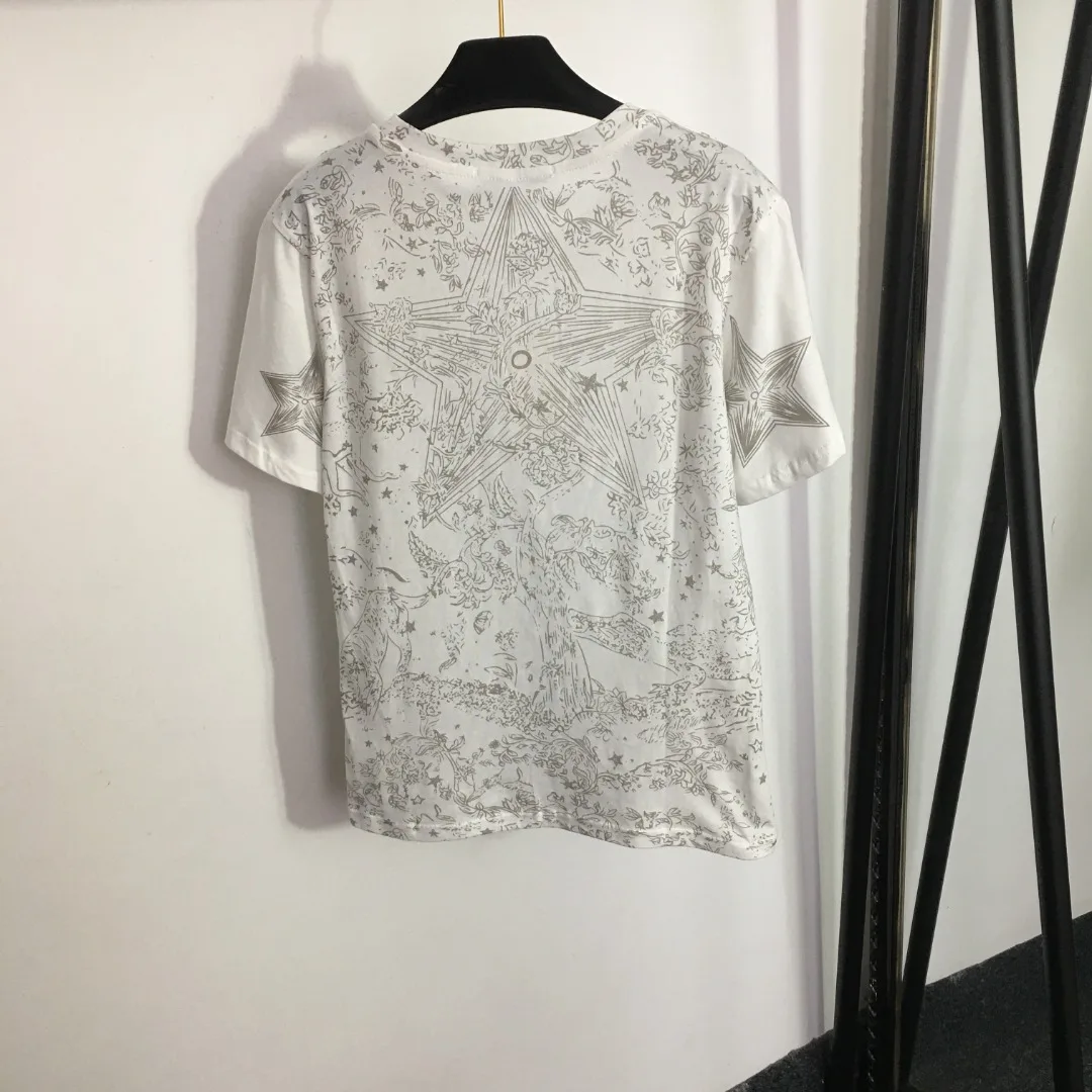 

2023 women's short sleeve top loose large size T sleeve fashion brand T shirt new short sleeve male summer trend simple top