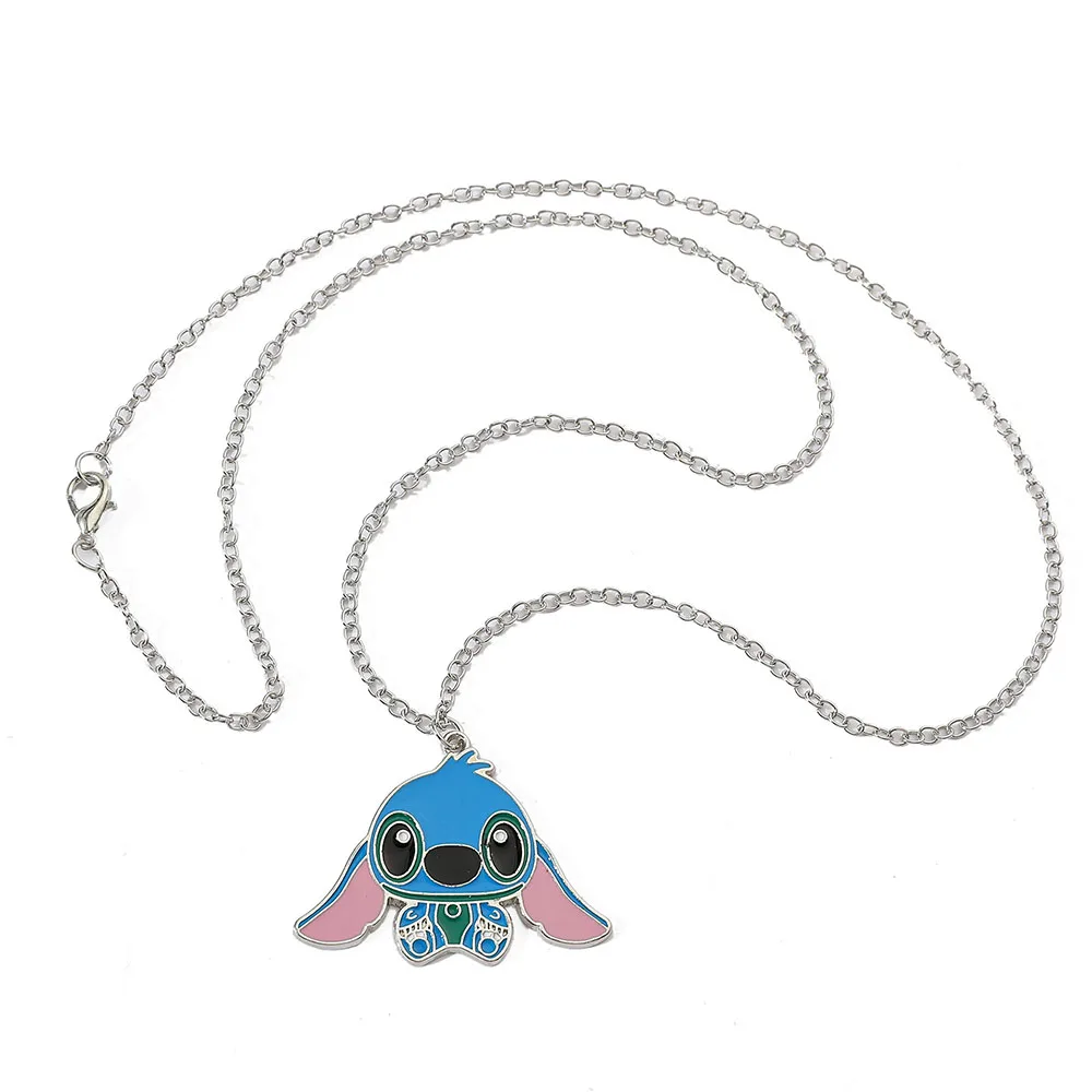 Ожерелье Kawaii из мультфильма Ститч для мужчин подарочные аксессуары