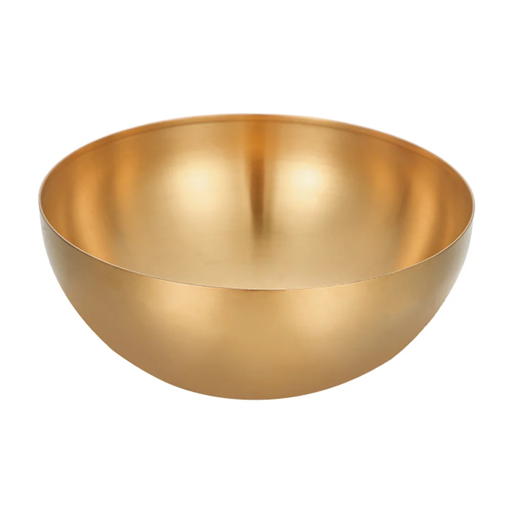 

Bowl Bowls Metal Steel Stainless Salad Soupmixing Dish Cream Ice Rice Serving Noodle Snack Bibimbap Pasta Sauce Korean Cooking
