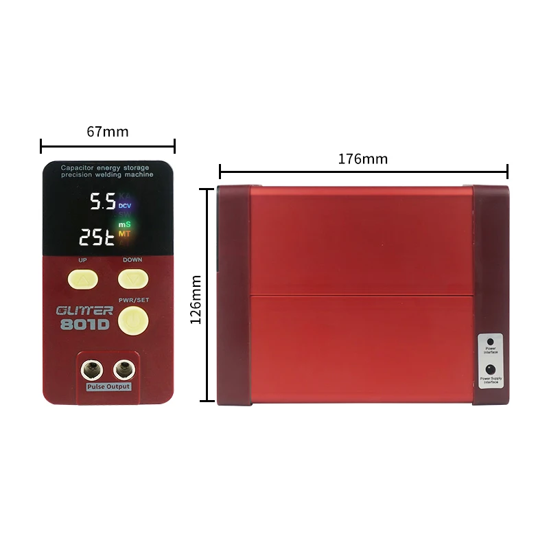 Аппарат точечной сварки GLITTER 801D 12 кВт импульсный точечный сварочный аппарат для