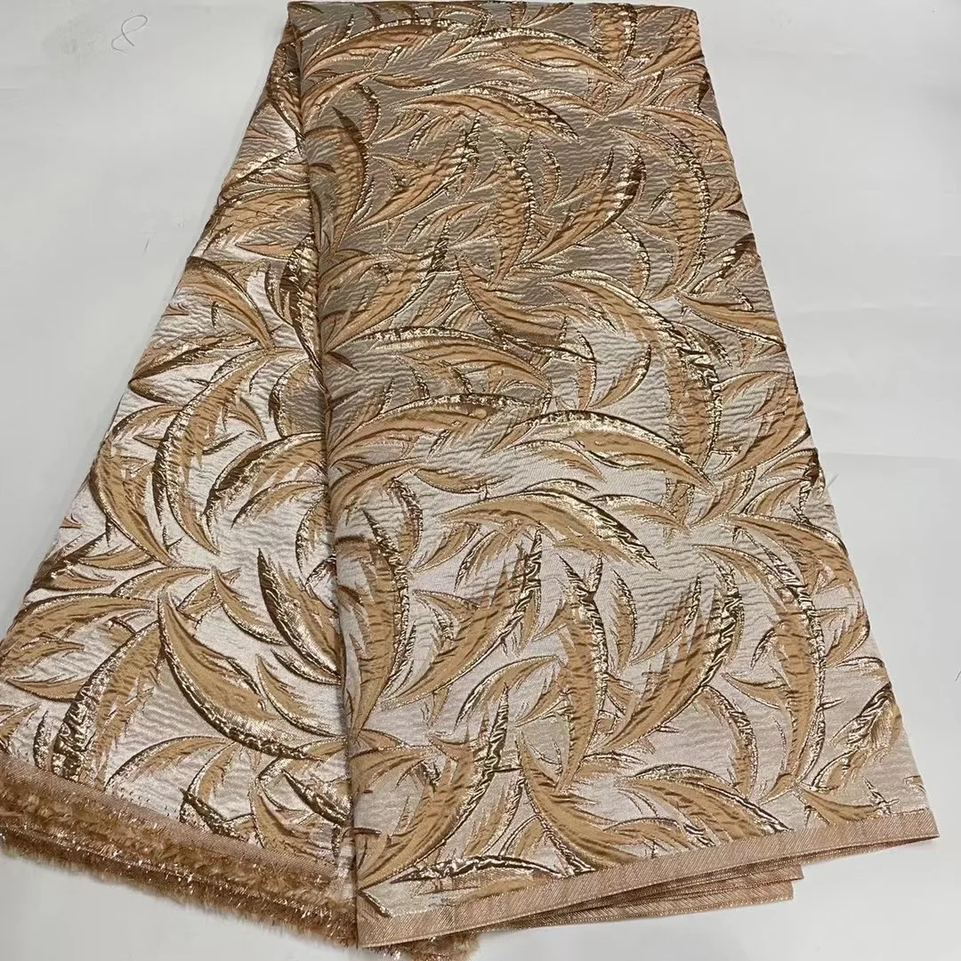 

2023 горячая Распродажа африканская атласная кружевная ткань с принтом 2022 нигерийская Высококачественная жаккардовая ткань для свадебного платья на день рождения