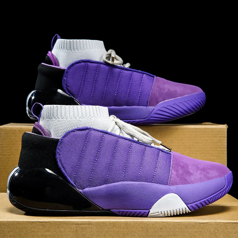 2023 Purple Basketball Shoes Men Professional Outdoor Training Sneakers Male High Quality Basketball Sneakers Mens Basket Hommes