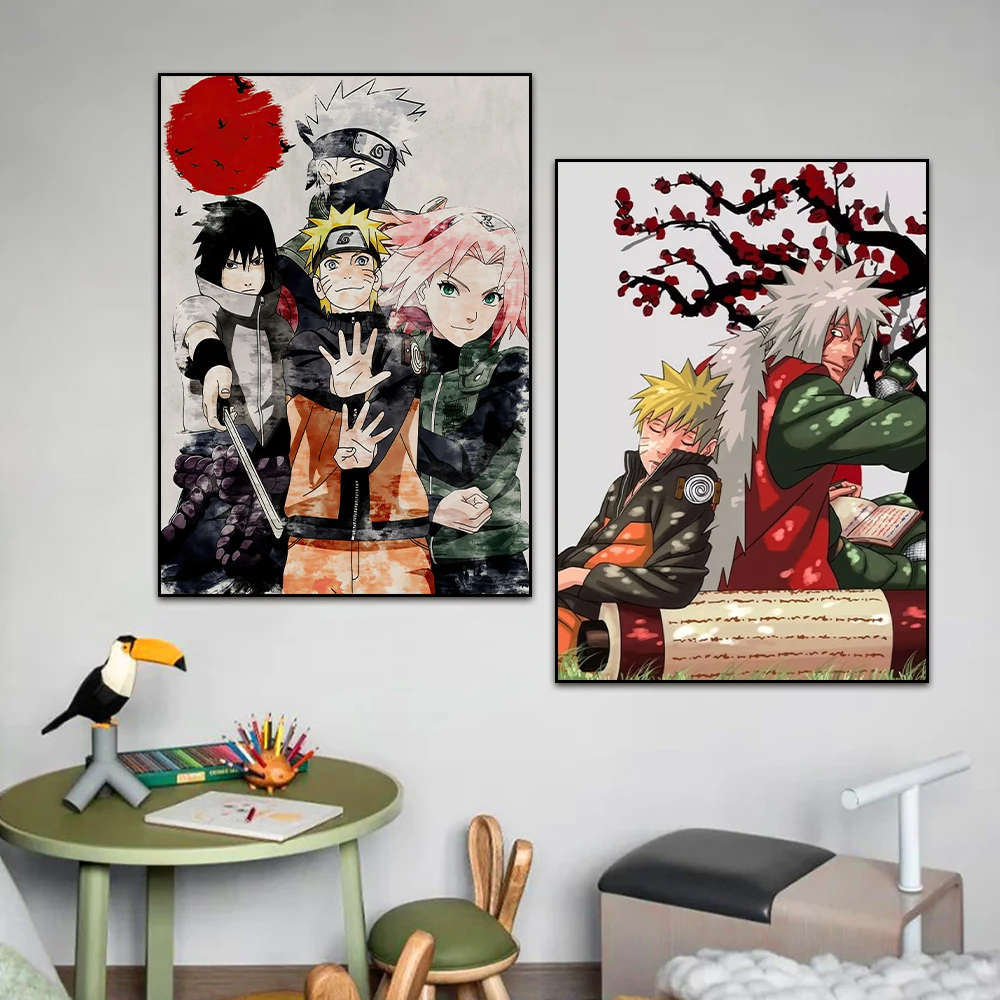 

naruto anime figure poster Cool Pictures aesthetic Wall stickers Canvas paintings Room Decoration Cuadros Decorativos