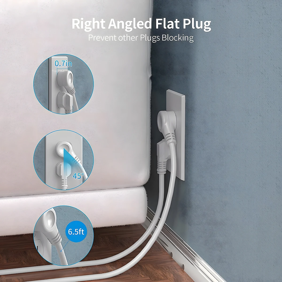 Мультиэлектрическая розетка 12 розеток 5 портов USB зарядка удлинитель 9 фута