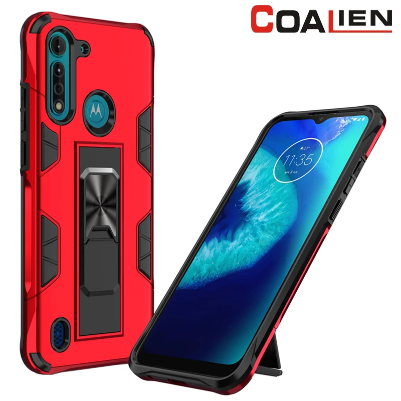 

Shockproof Phone Case For MOTOROLA G7Power G8Power Lite G 5G Plus Airbag Magnetic Stand Cover For MOTOT E E6 One Fusion Hyper