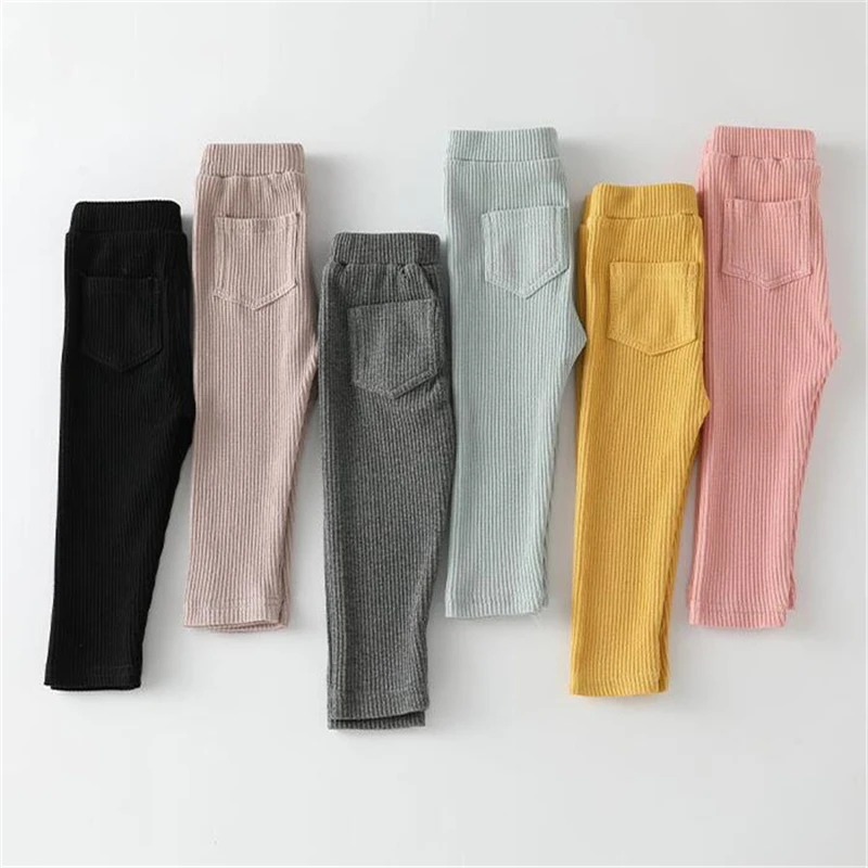 

Baby Girls Boys Leggings Cotton Big PP Pants Autumn Winter Kids Girl Pants Fashion High Waist Long Trousers Children's Pant