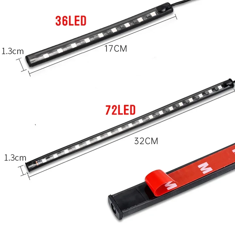 Задний Фонарь Для Мотоцикла RGB Водонепроницаемая Велосипедная Лампа С Режимами