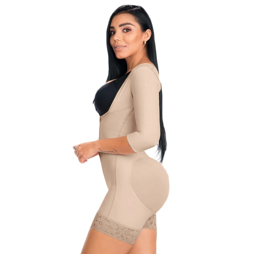 Womens High Waisted Butt Lifter Body Shaper Tummy Control Butt Pads Hip Enhancer Slimming Fajas Lace Body Shaper