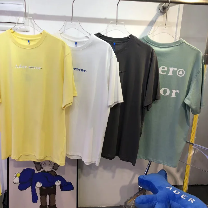 

ADER ERROR Custom Mens T Shirts Short-sleeved T-shirt Couples For Men And Women loose T-shirts Streetwear Tshirt Print Letters