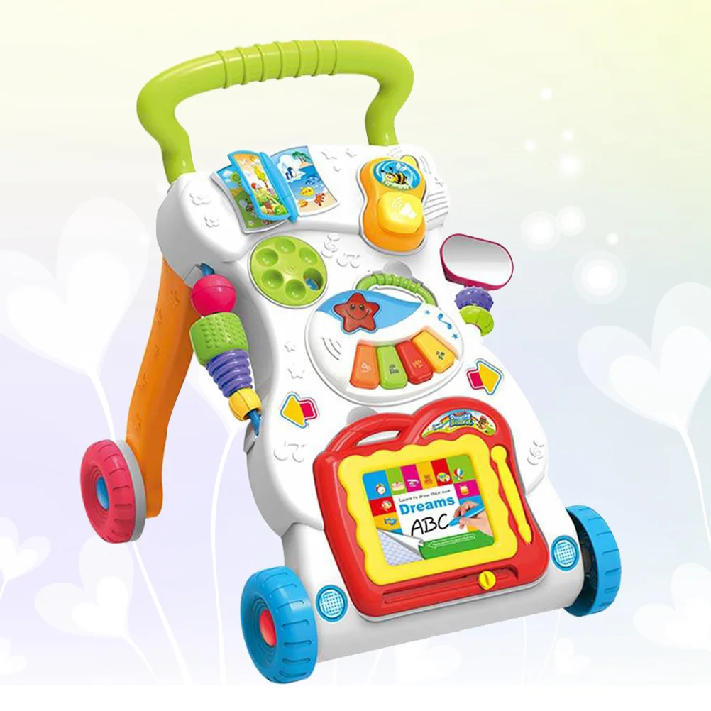

Kids Toy Musical Early education Multifunctional Cartoon Walker for Walk Learning Baby