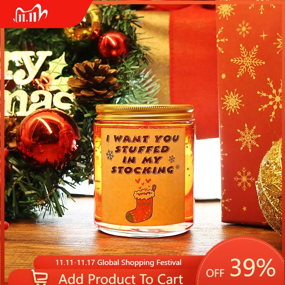 

Velas Aromáticas Perfumadas Candles Gifts for Guests Christmas Candles In Jars Decoration and Table Accessories