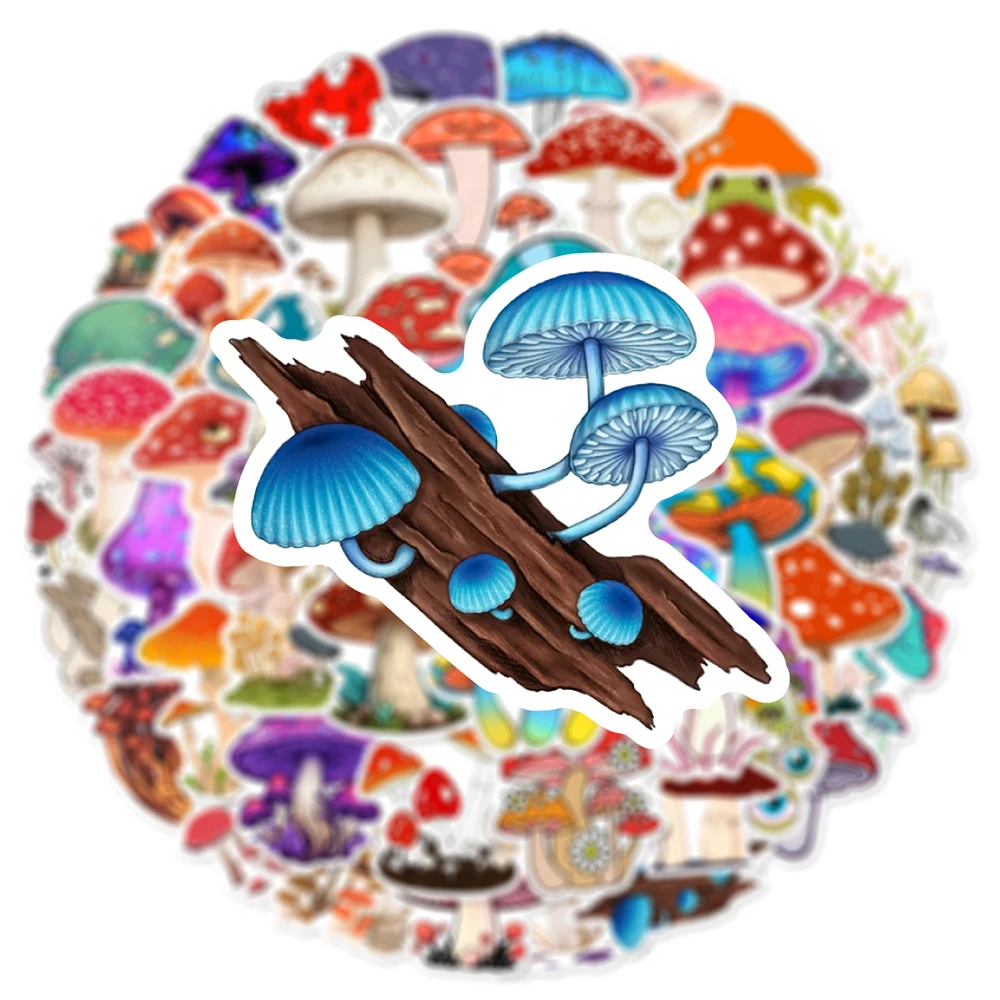 10/30/50 шт. Милые мультяшные наклейки с растениями и грибами для детей Милый DIY