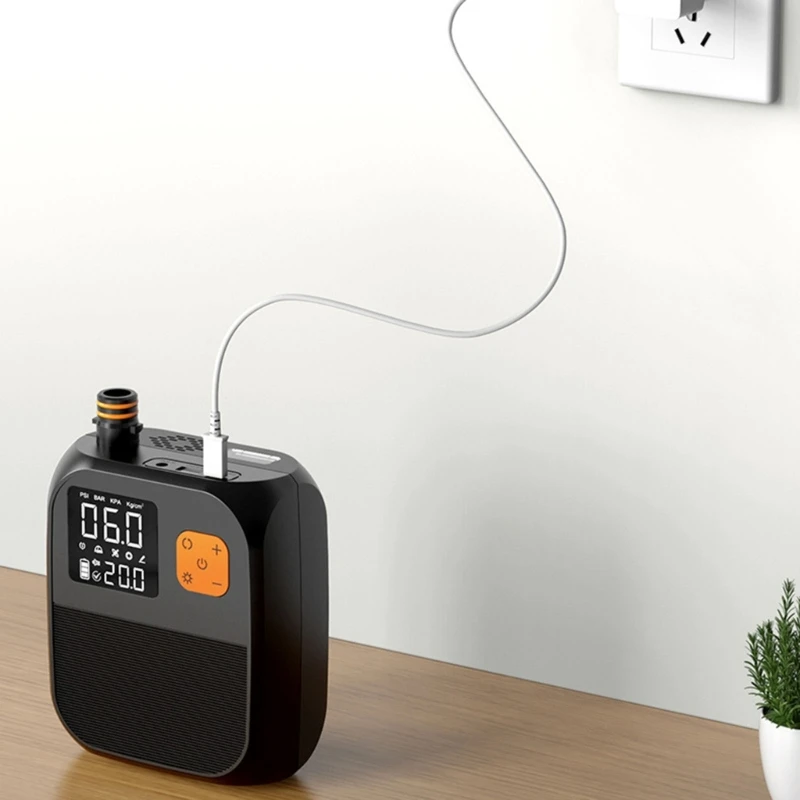 Электрический насос высокого давления с цифровым аккумулятором 8000мАх для на