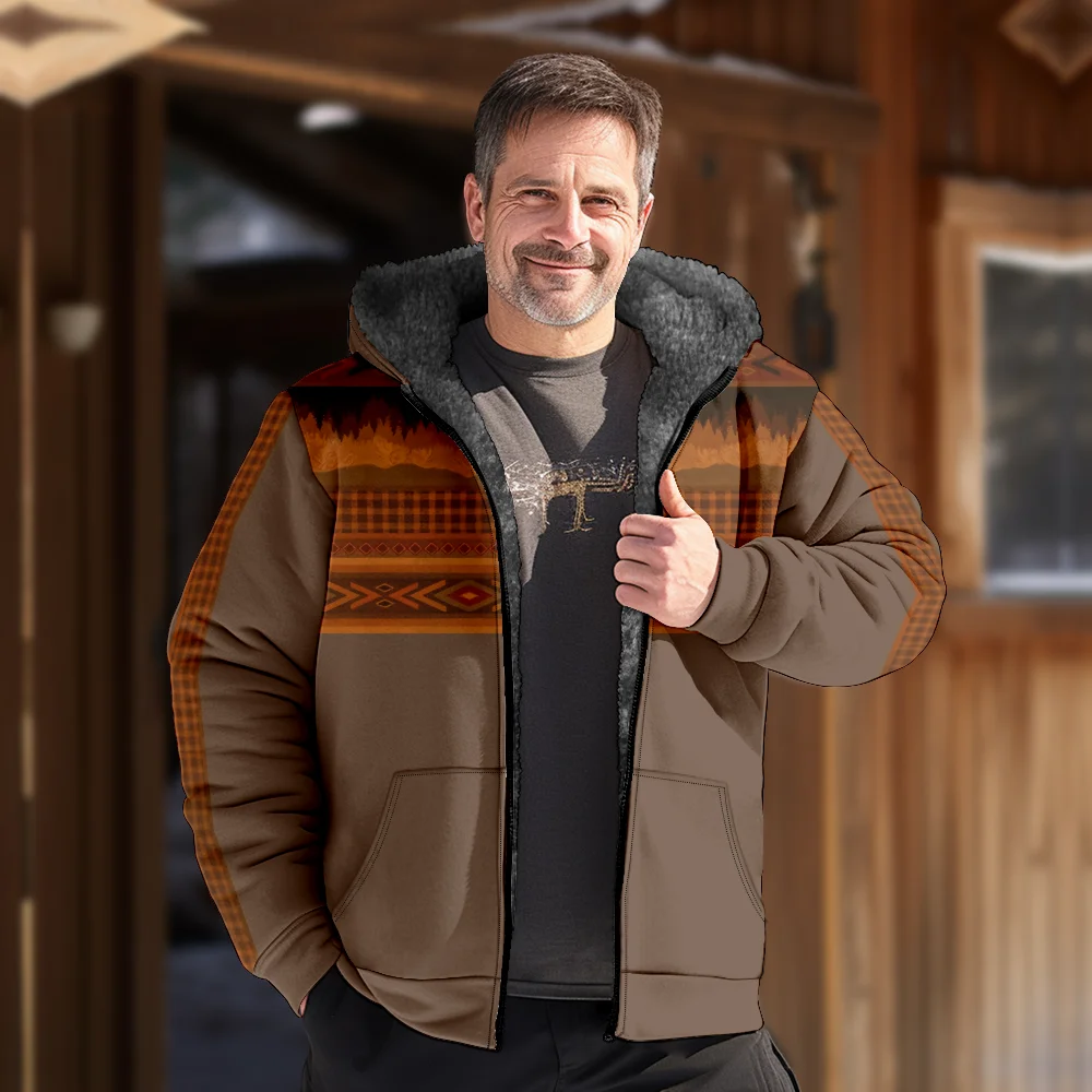 Мужские зимние куртки пальто хлопковая одежда с креативным геометрическим