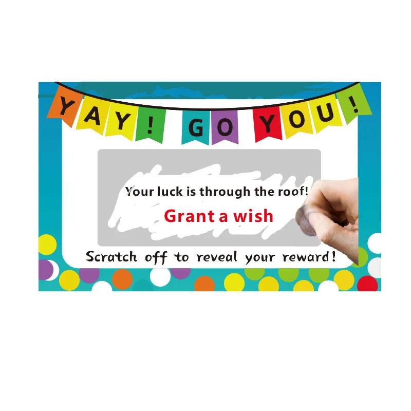 Creative DIY Scratch-off Cards Handwritten Mini Scratch-off Cards Game Scratch Cards