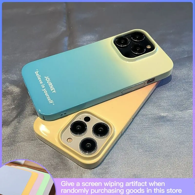 

Gradient Color Personality Phone Case Suitable for IPhone14 14promax 13Promax 12Promax 12Pro 11 Fashion Anti-fall Phone Case