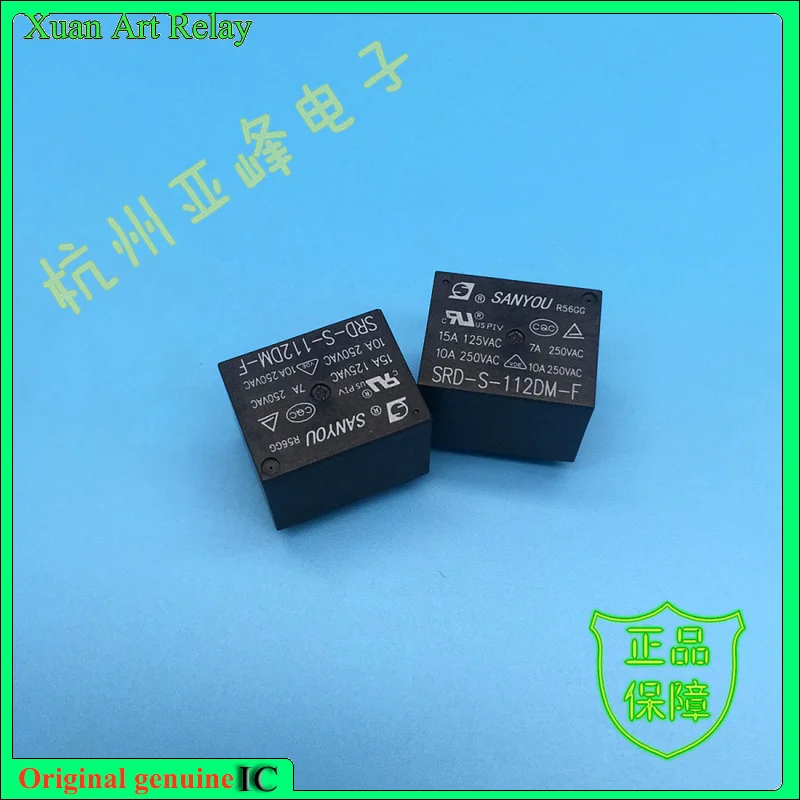 

10 шт./лот 100% оригинальное реле: SRD-S-112DM-F 12 В постоянного тока, новый relay4pins10A250VAC T73
