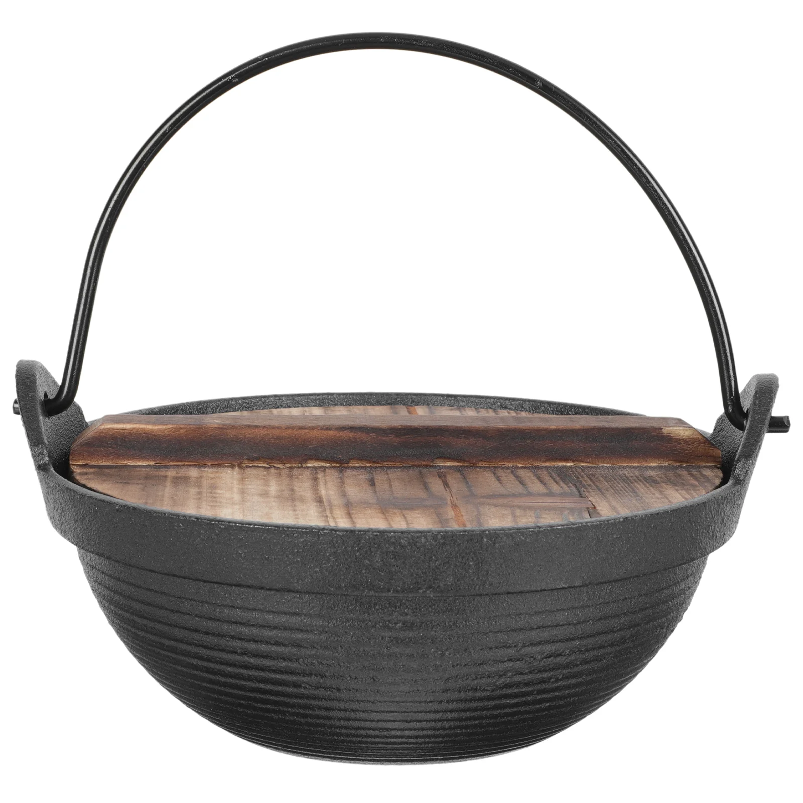 

Pot Shabu Nabe Sukiyaki Japanese Hot Pan Iron Cooking Cast Single Serving Irori Spanish Paella Casserole Wok Oven Camp