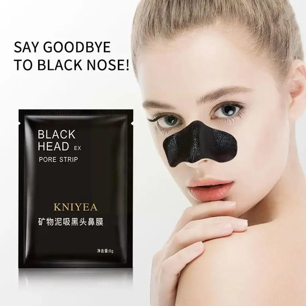 

Средство для удаления черных точек в носу, Минеральная грязевая маска, средство для глубокого очищения пор, Очищающая маска для лица, полоски для очистки акне, Очищающий черный W7T0