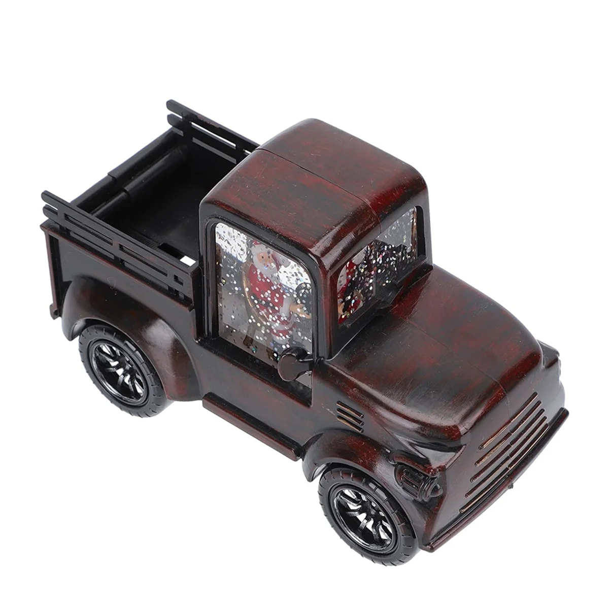 Винтажный Настольный фонарь в виде ночной подсветки с изображением Санты и снега