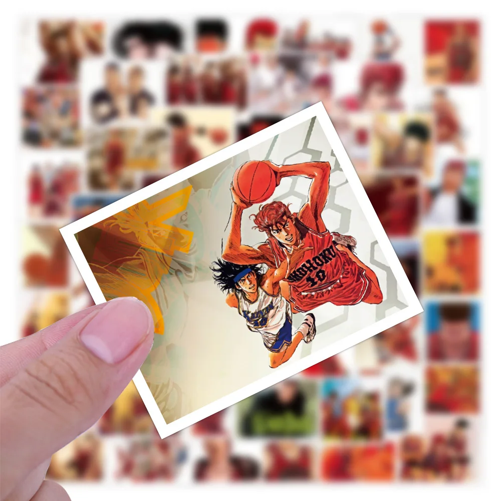 60 шт. персонализированные водонепроницаемые наклейки в стиле аниме Slam Dunk для