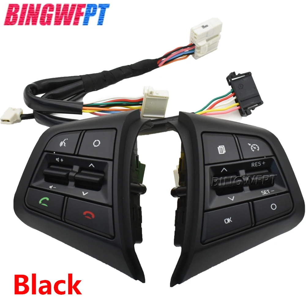 

BINGWFPT кнопки управления круиз-контролем на руль для Hyundai ix25 (creta) 1,6 л 2,0 л кнопки дистанционного управления громкостью переключатели автомобильных аксессуаров