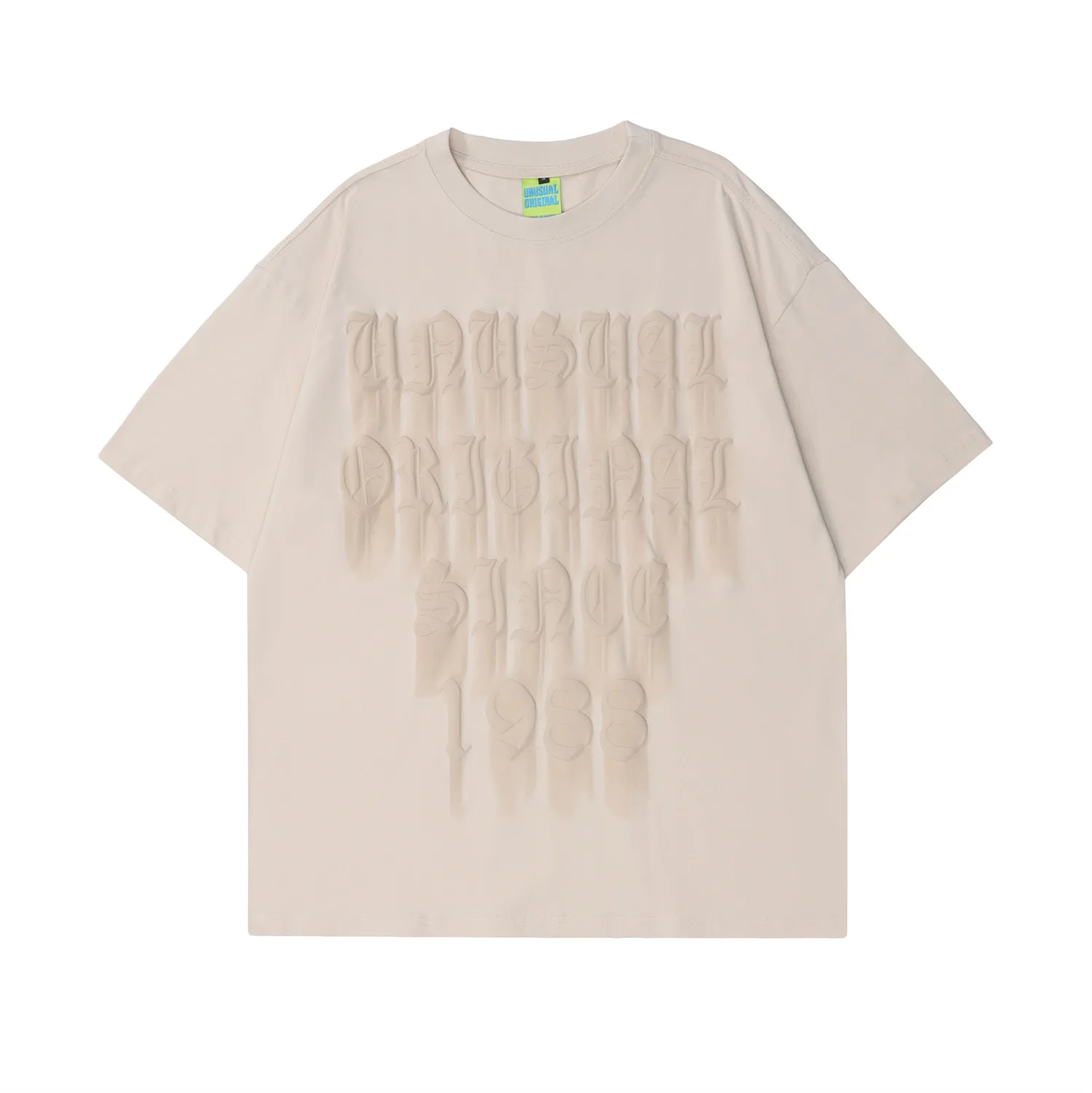 

Футболка мужская с коротким рукавом, пенопластовая тенниска в стиле хип-хоп, хлопковая майка свободного покроя с принтом граффити, стиль Bf ...