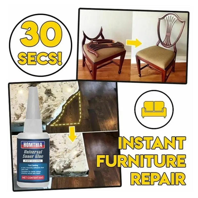 

50ml Waterproof Super Glue Universal Super Glue Strong Tile Repair Glue Adhesive For Resin Ceramic Metal Glass CW