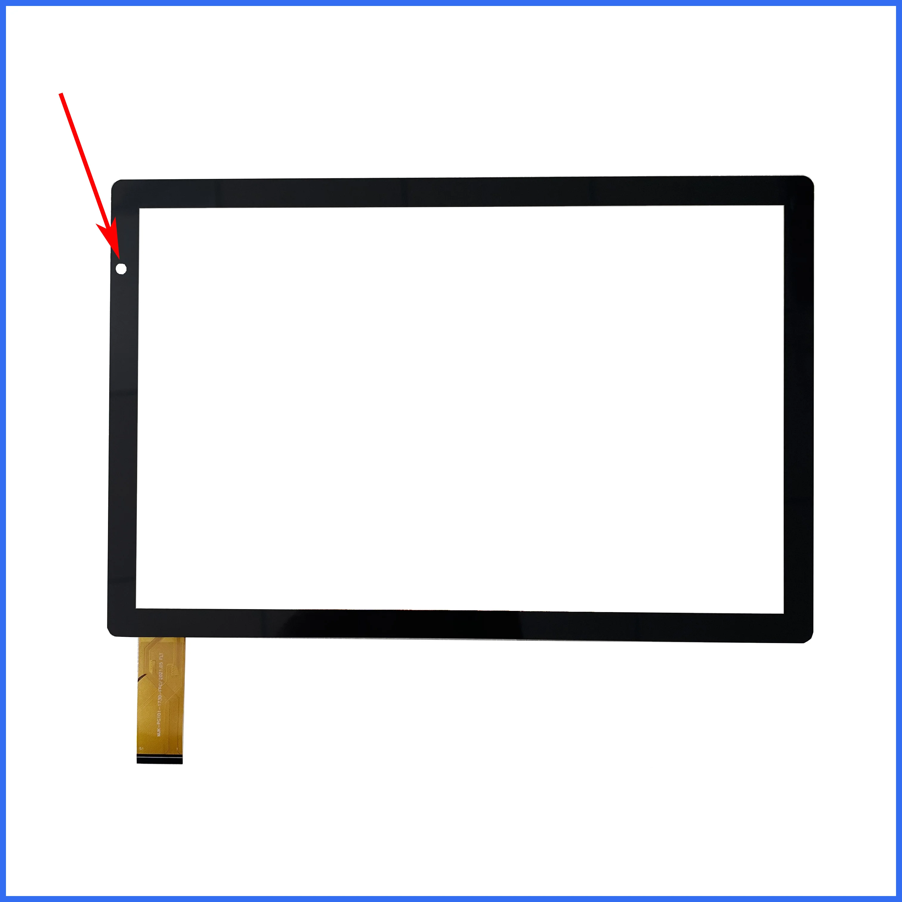 

New 10.1 Inch black Touch Screen P/N MJK-PG101-1730-FPC Tablet PC Capacitive Touch Digitizer Sensor Tab External Glass Panel