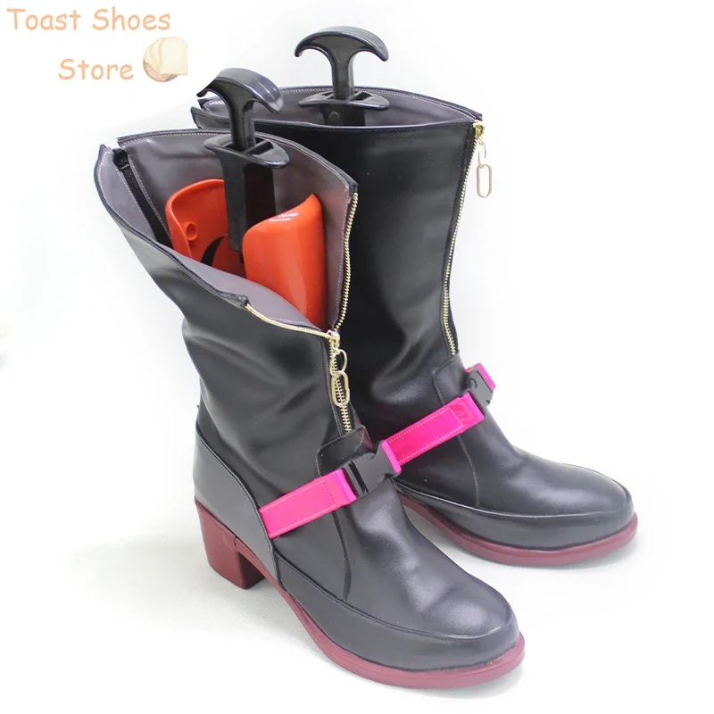 Fura Kanato Обувь для косплея Горячие ботинки Vtuber из искусственной кожи Хэллоуин